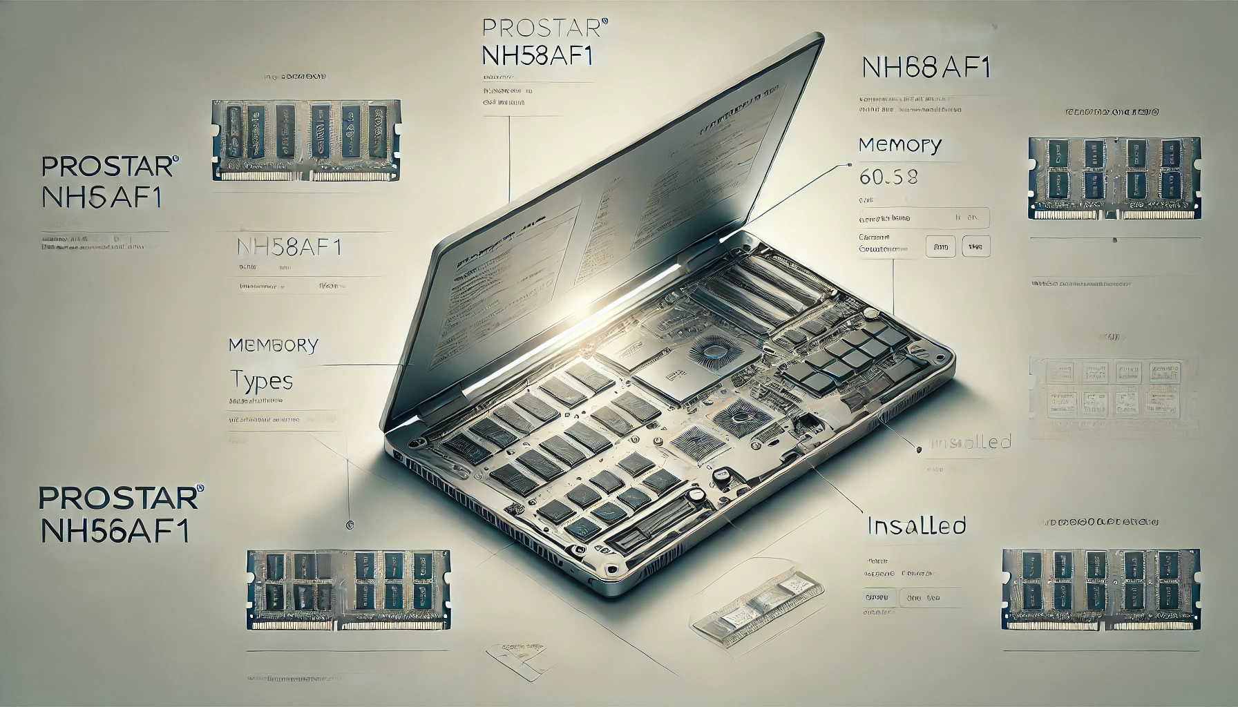 prostar laptop nh58af1 memory type manual