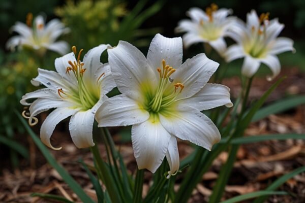 white spider lily