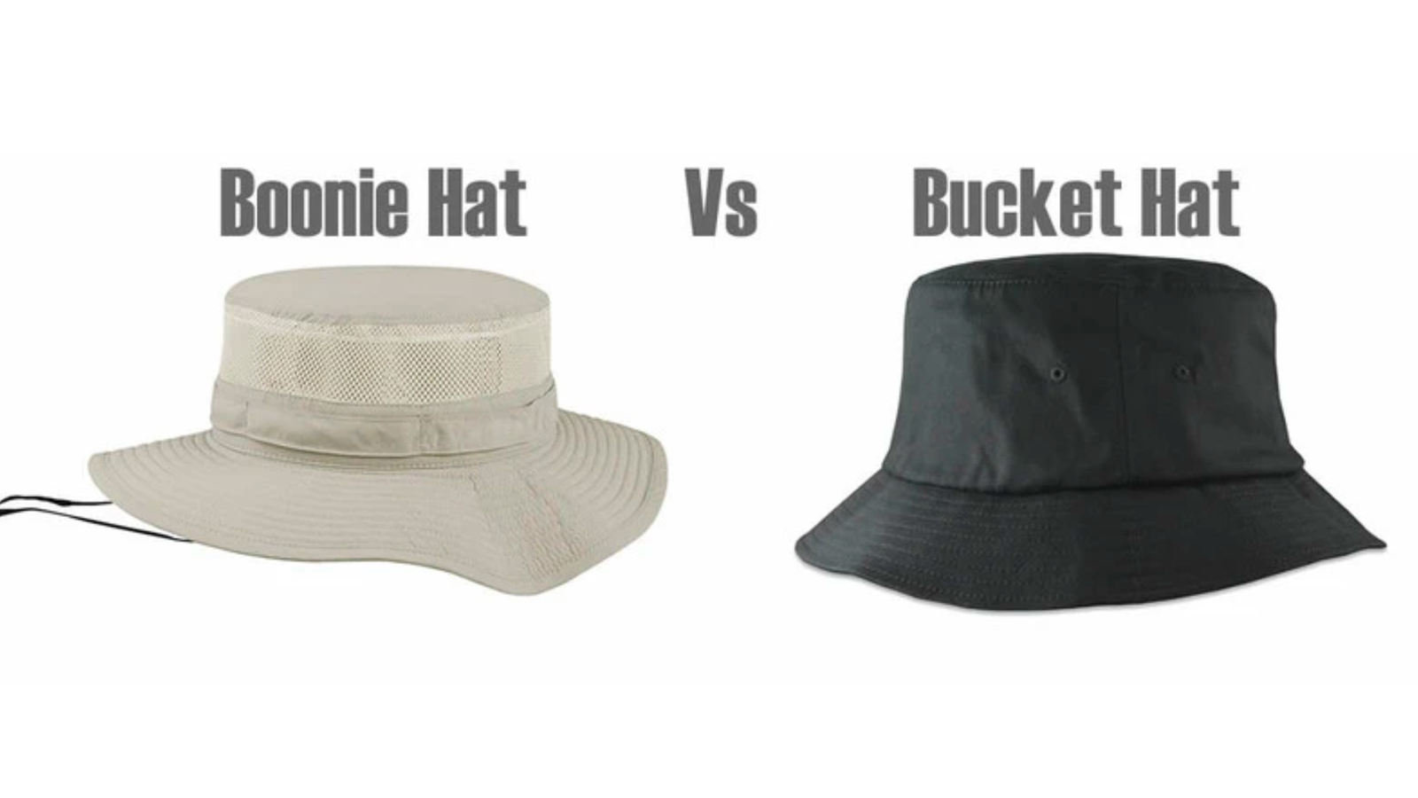 Boonie Hat vs Bucket Hat