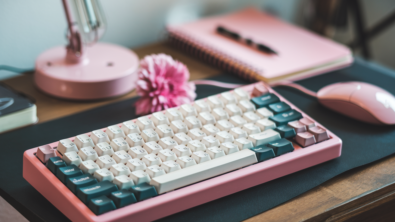 pink keyboard