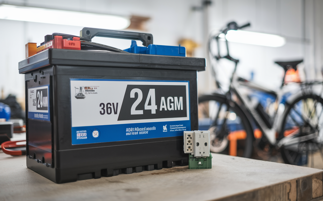 36v 24a AGM battery pack with 80a Breaker