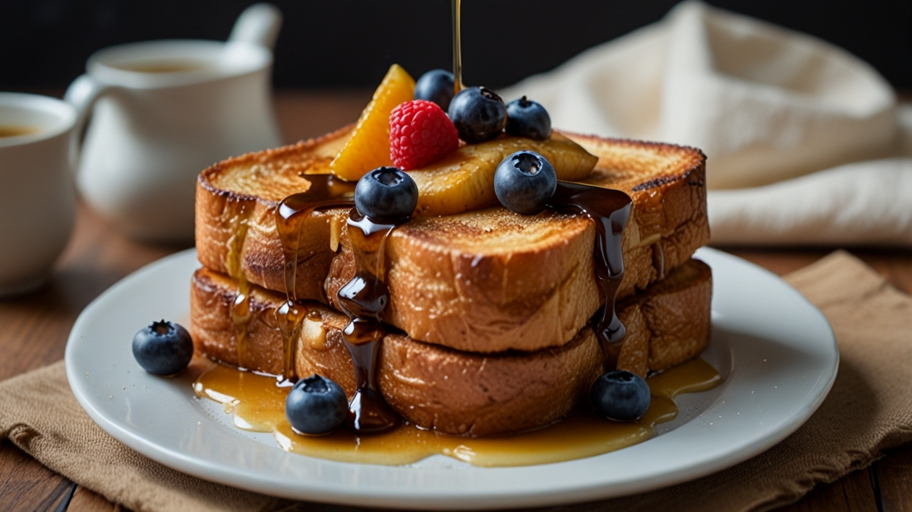 Dekadenter French toast mit